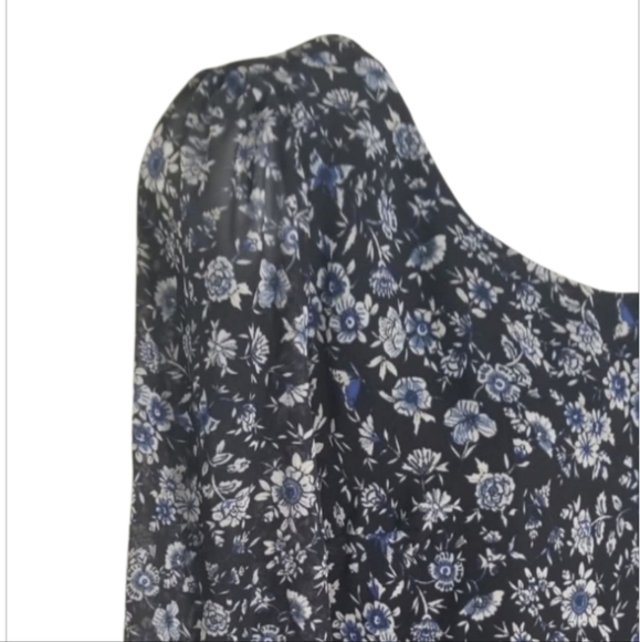 NWT Speechless Bohemian Navy and Blue Floral Mini Dress ~S - Picture 5 of 7